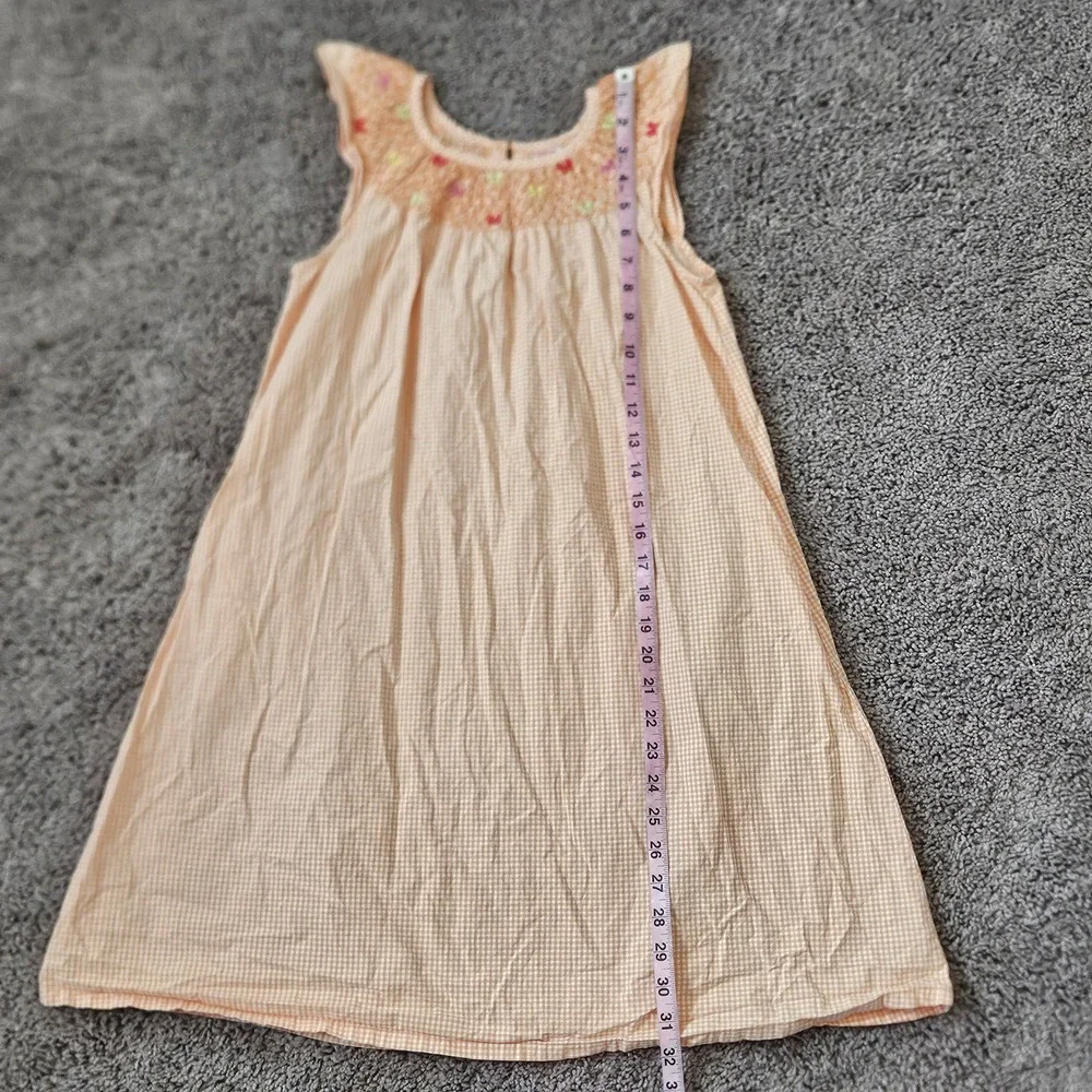 Gymboree Gingham Smocked Social Butterfly Dress Girls Size‎ 12 Vintage Y2K Retro